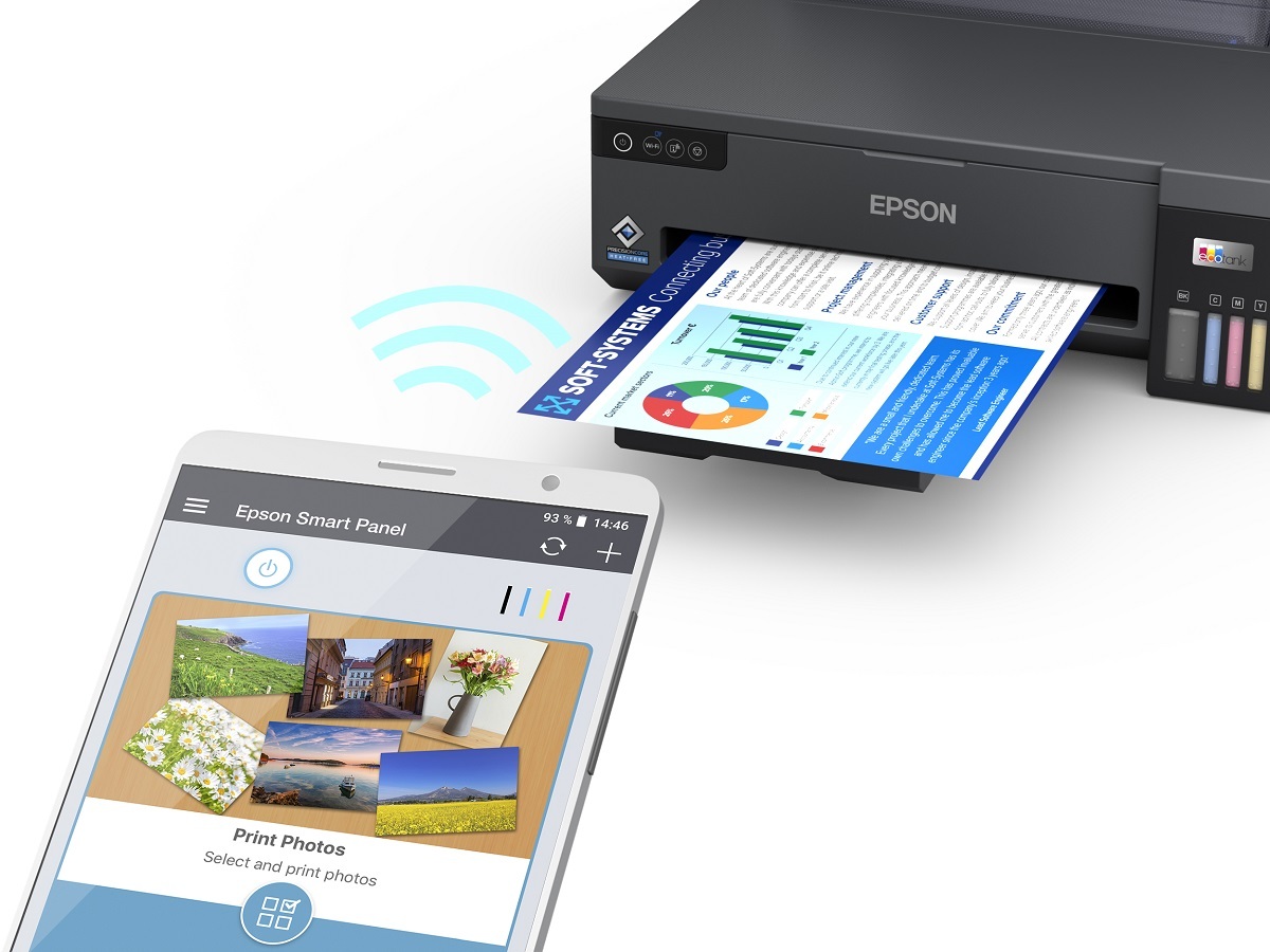 Máy in Epson L11050 kết nối wifi linh hoạt