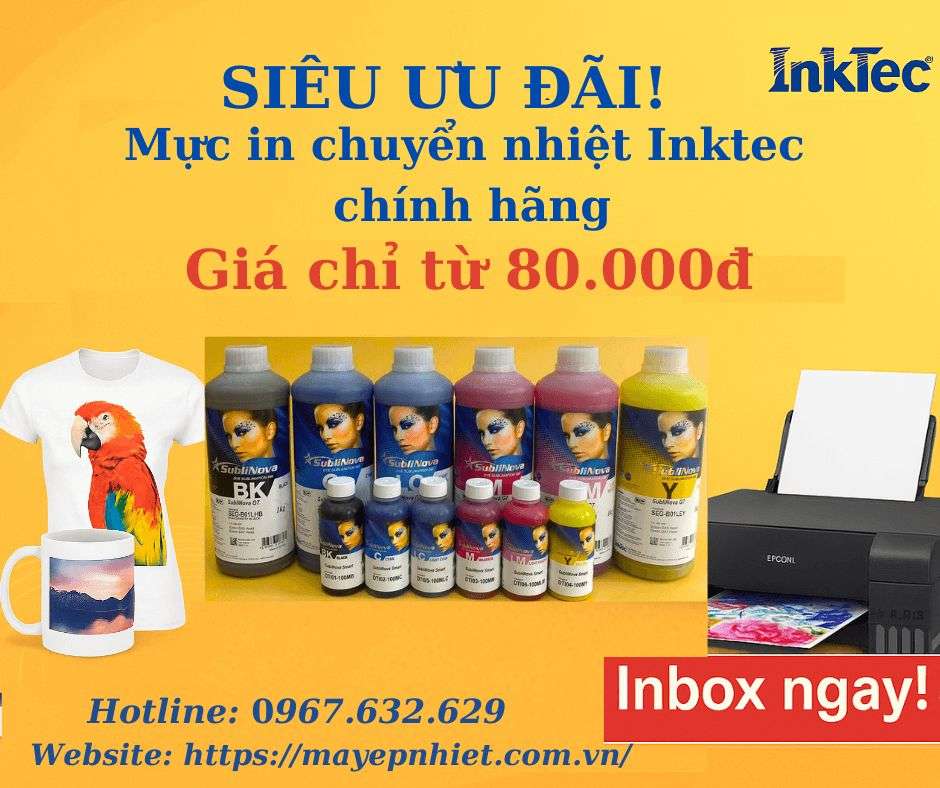 Gía mực in chuyển nhiệt Inktec chính hãng