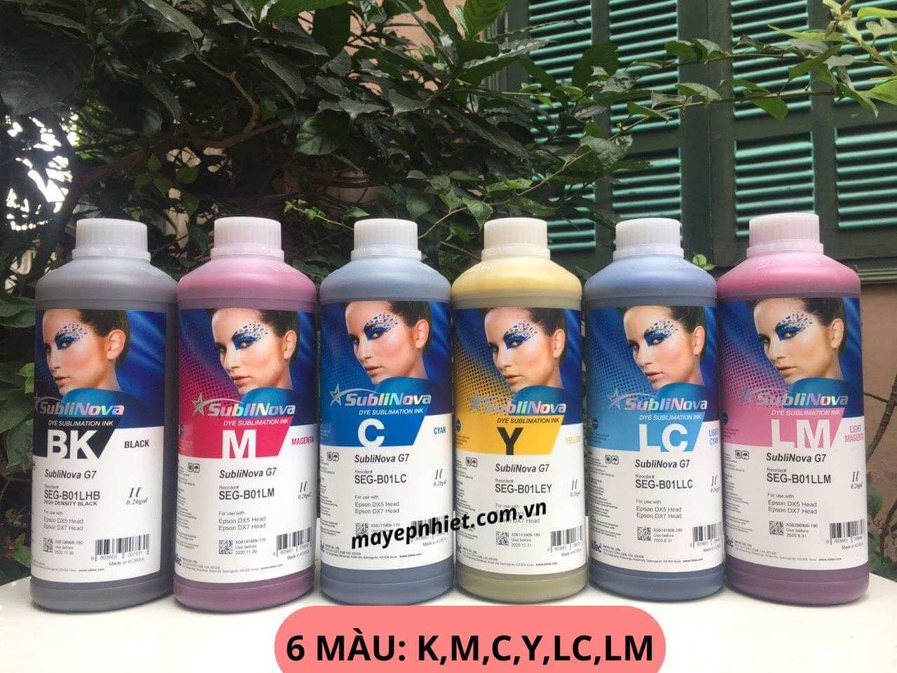  Mực in chuyển nhiệt INKTEC Hệ 6 màu