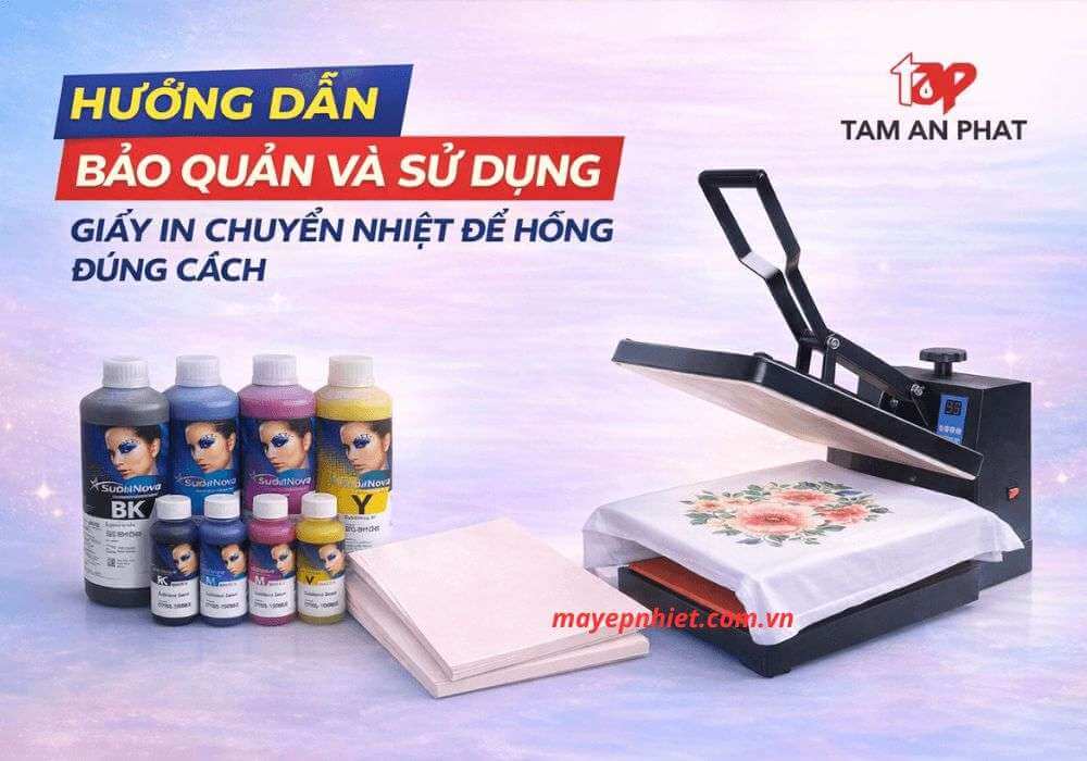 Hướng dẫn sử dụng giấy in chuyển nhiệt đế hồng chi tiết từ A-Z