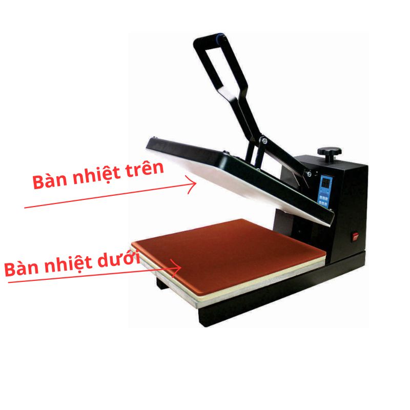 Bàn nhiệt dưới máy ép nhiệt 38x38