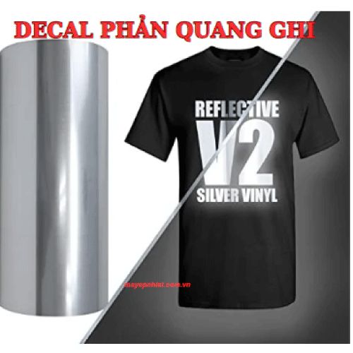 Decal phản quang màu ghi