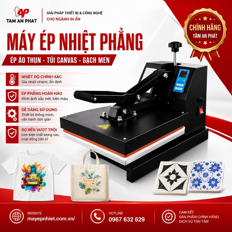 Máy ép nhiệt phẳng Tâm An Phát