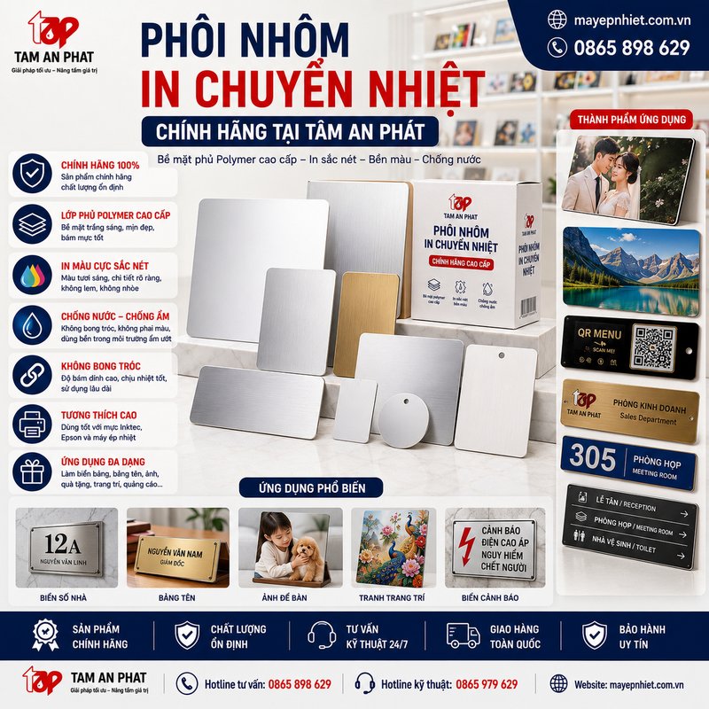 Phôi Nhôm In Chuyển Nhiệt Tâm An Phát