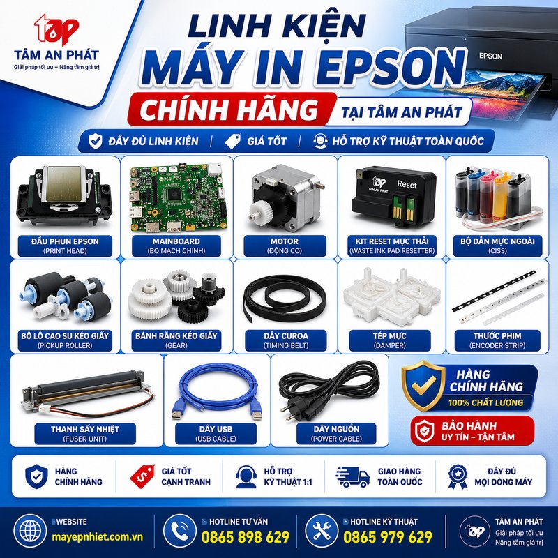 Linh kiện máy in chính hãng Tâm An Phát