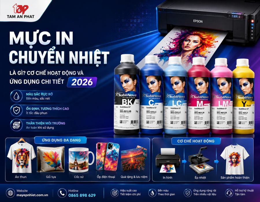 Mực in chuyển nhiệt phù hợp cho Epson L8050, L18050