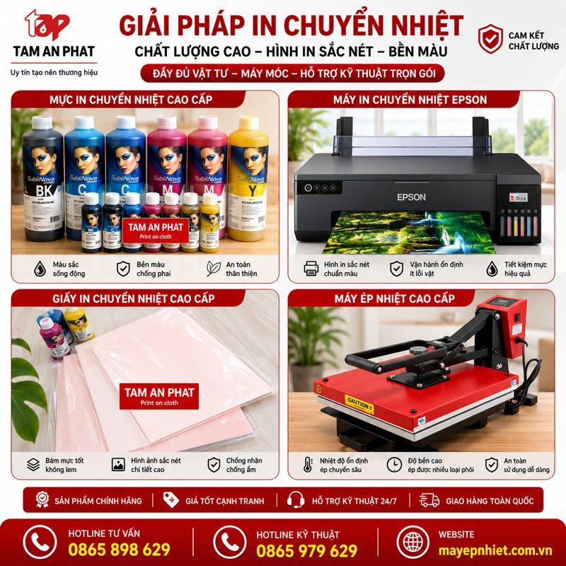 giải pháp in chuyển nhiệt Áo Thun