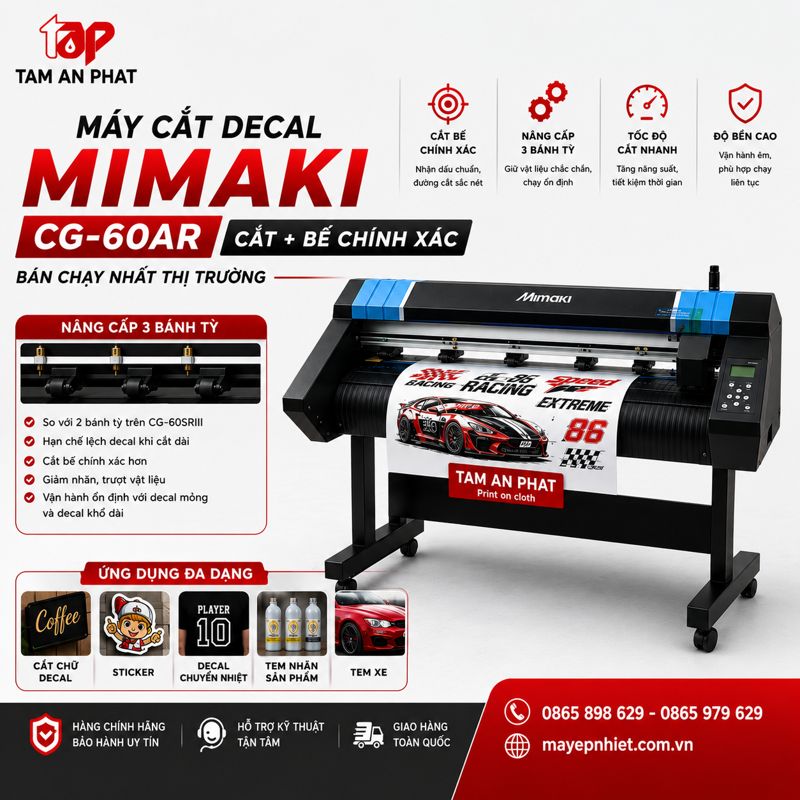 Máy cắt decal chính hãng
