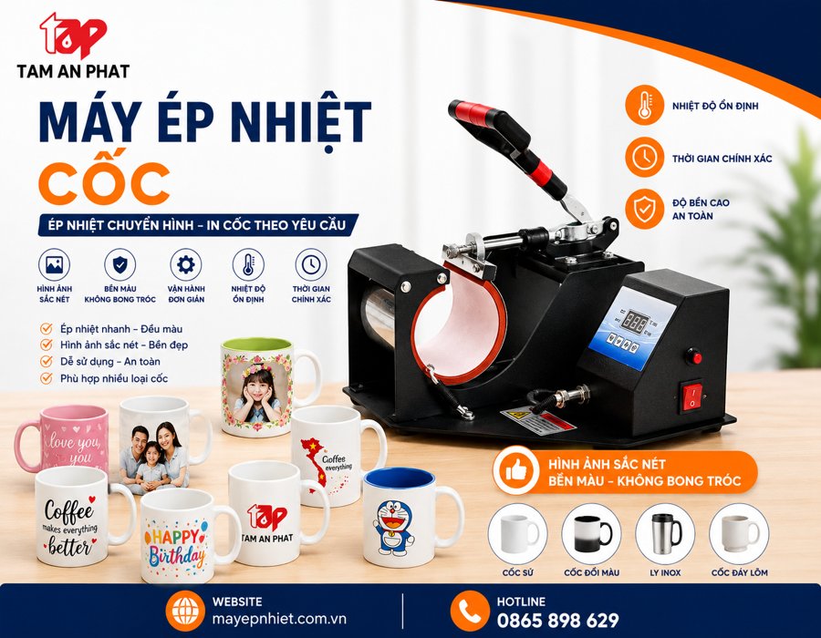 Máy ép nhiệt phù hợp với cá nhân cửa hàng quà tặng