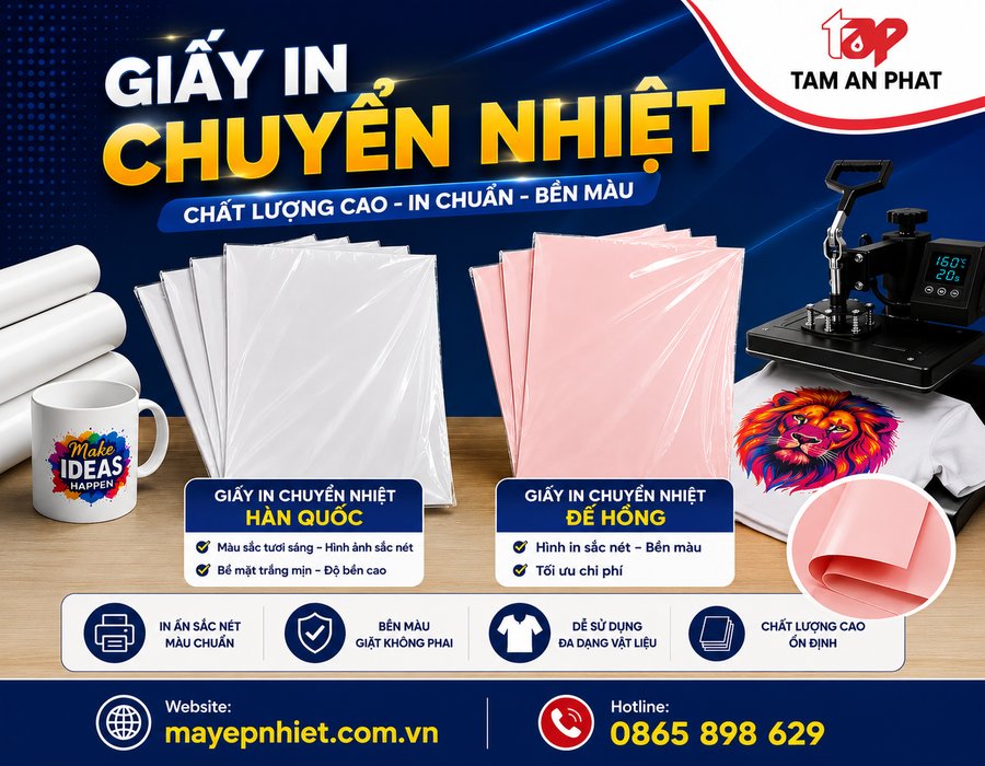  giấy in chuyển nhiệt A3/A4 chất lượng