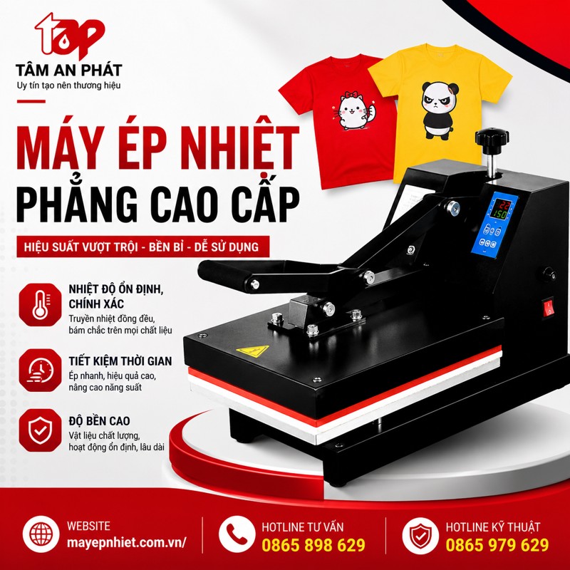 máy ép nhiệt 38x38 chính hãng Tâm An Phát