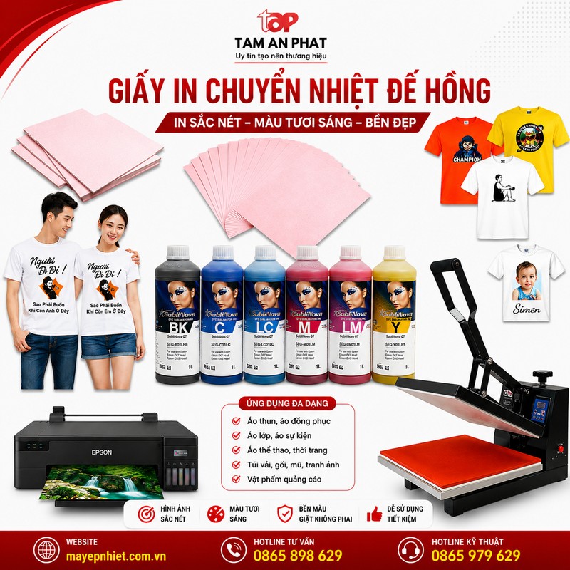 các thiết bị và vật tư in chuyển nhiệt