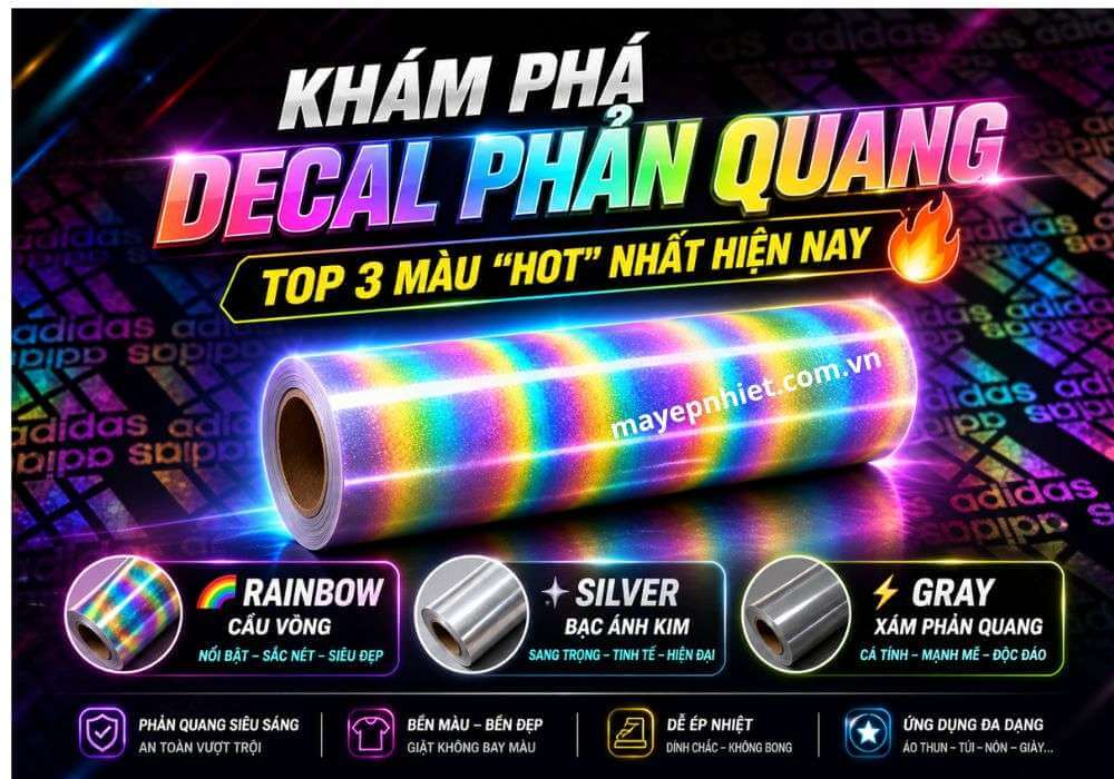 Decal phản quang 7 màu