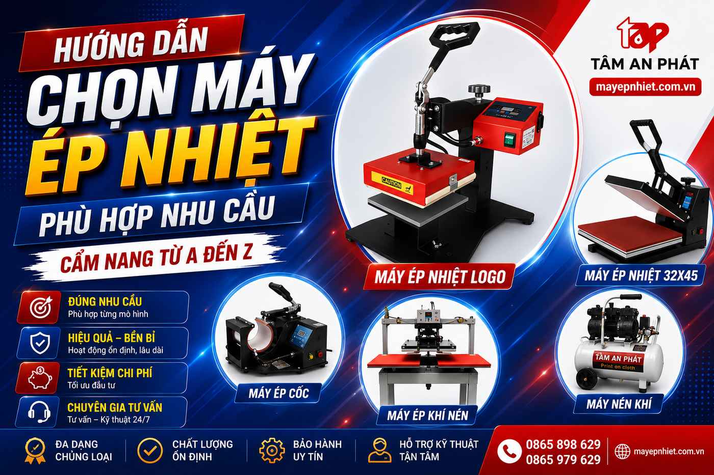 Huwnowngs dẫn chọn máy ép nhiệt phù hợp