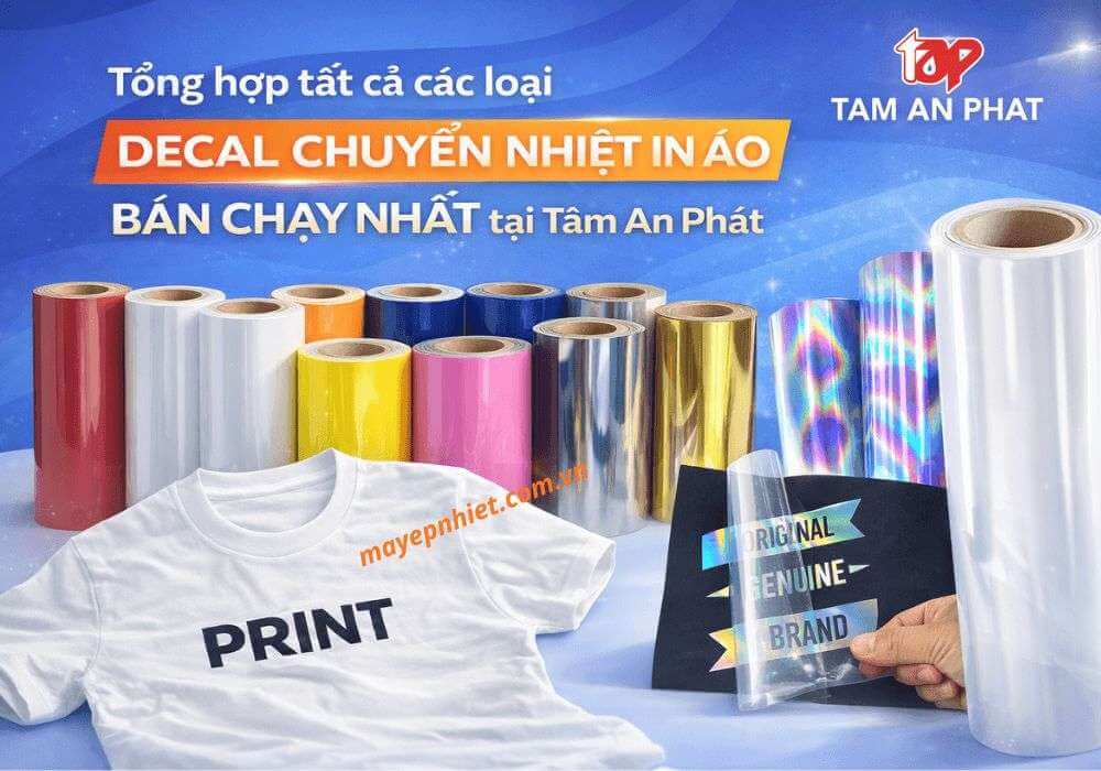 Các loại decal chuyển nhiệt phổ biến hiện nay