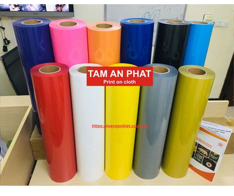 Decal PVC chuyển nhiệt in áo chất lượng giá tốt tại Tâm An Phát