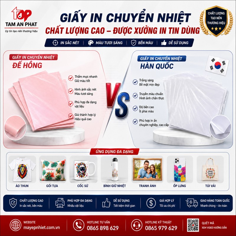 giấy in chuyển nhiệt chất lượng