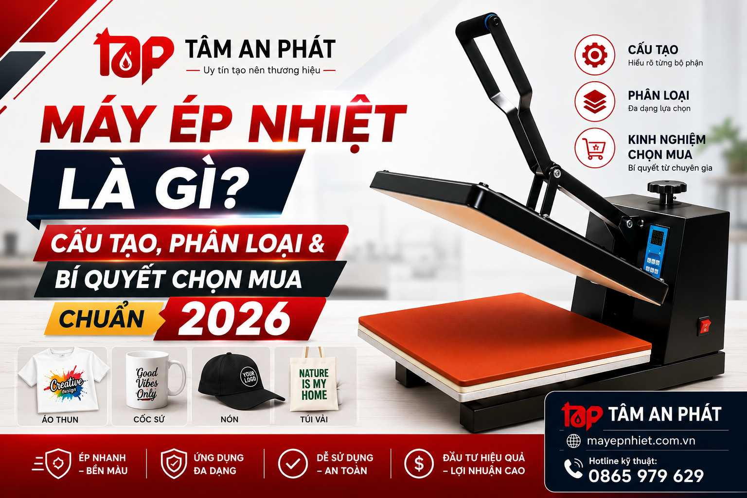 Máy ép nhiệt Tâm An Phát