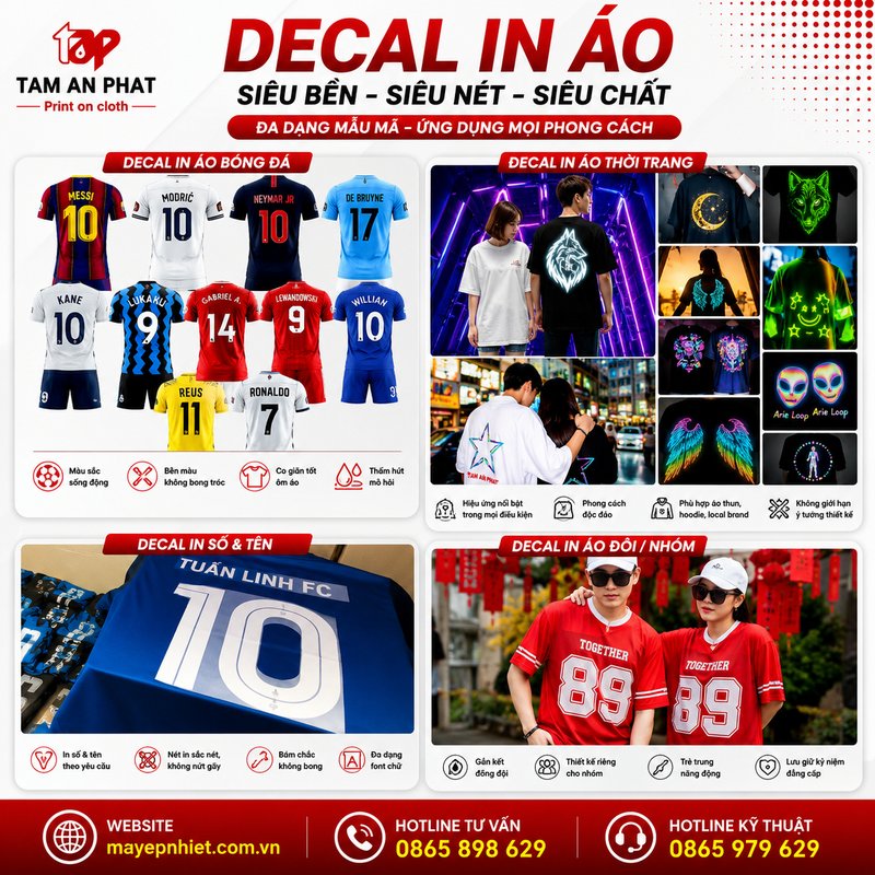 ứng dụng của decal chuyển nhiệt