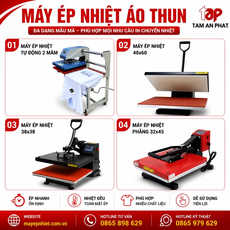  máy ép nhiệt áo thun