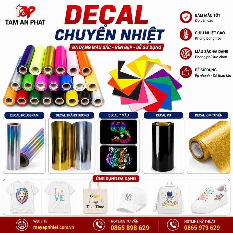 Decal chuyển nhiệt chất lượng
