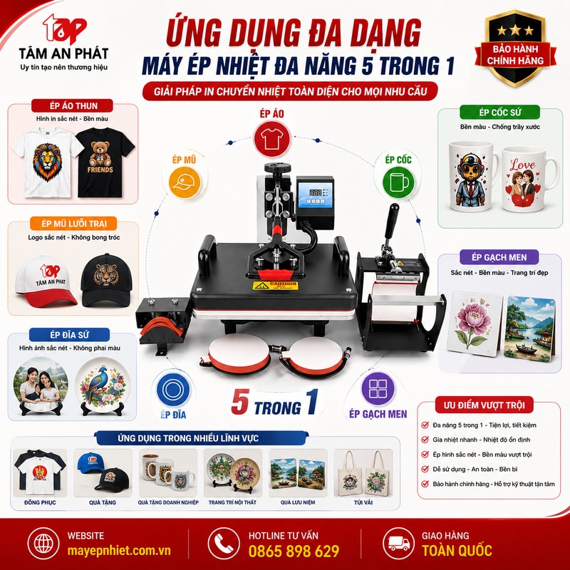 Máy ép nhiệt đa năng