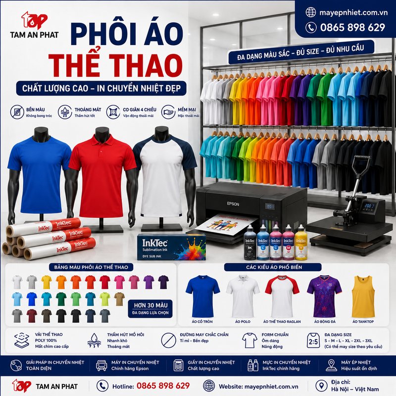 Phối áo thể thao Tâm An Phát