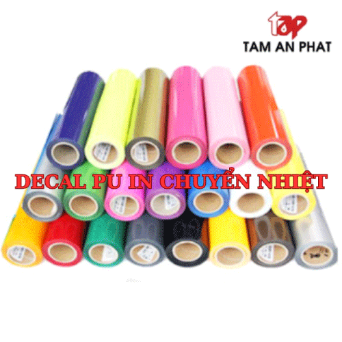 Decal PU chuyển nhiệt mềm mỏng dùng in áo thời trang