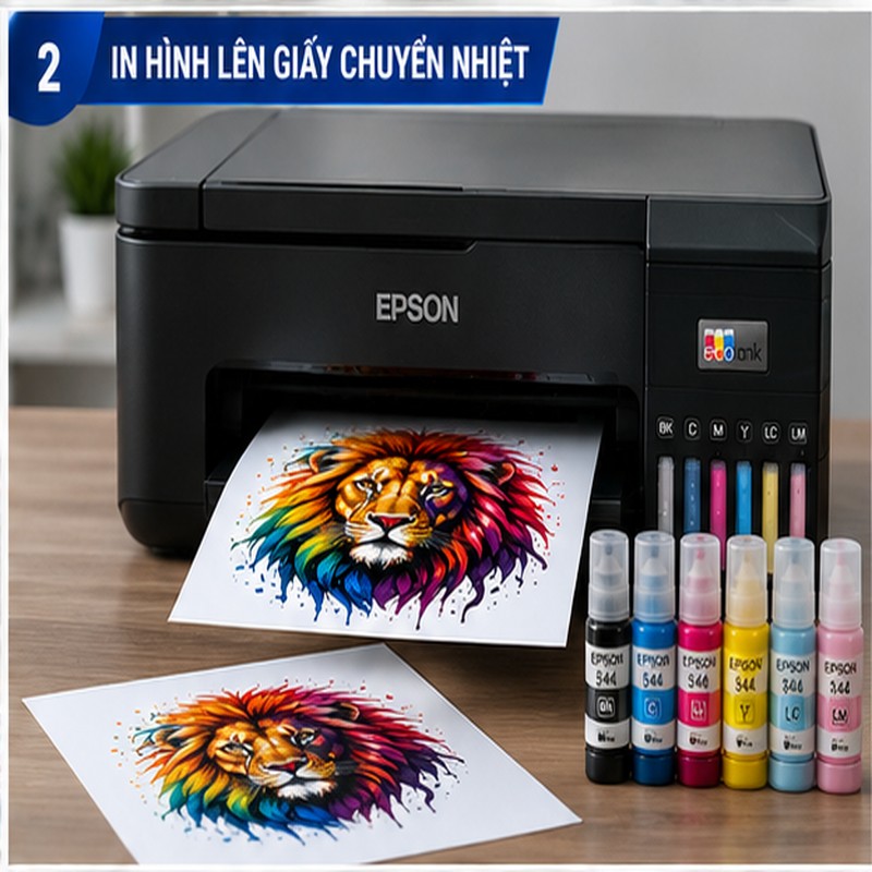 In hình lên giấy chuyển nhiệt