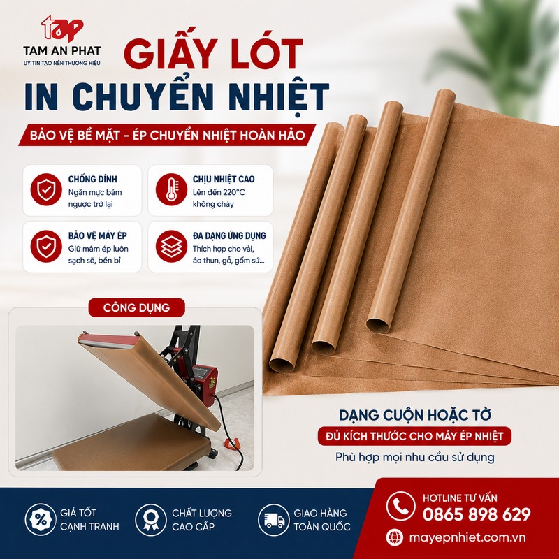 tấmTeflon chống dính máy ép nhiệt